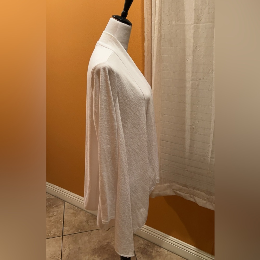 Banana Republic | Women’s White Asymmetrical Cardigan Sweater Top Small - Picture 2 of 7